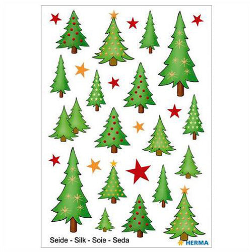 Stickers Christmas Trees, Silk (15233)