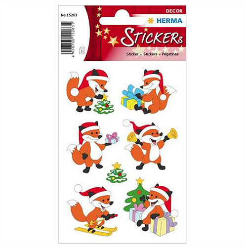 Stickers Christmas Foxes (15263)