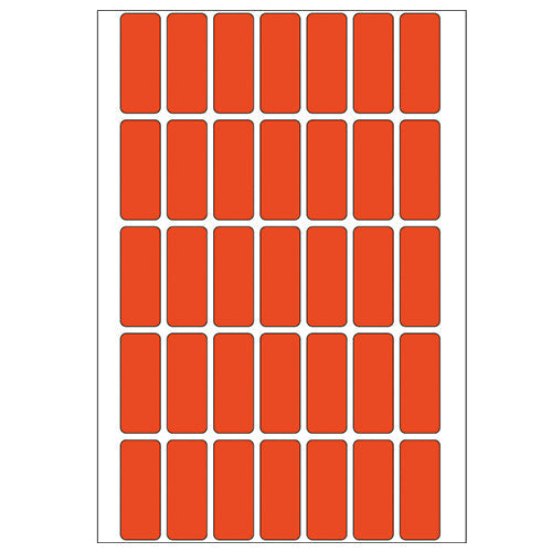 Office Pack Multi-purpose Labels 12 x 30mm Red (2352)