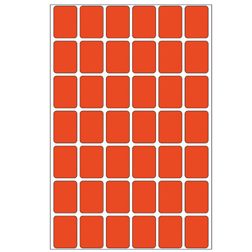 Office Pack Multi-purpose Labels 16 x 22mm Red (2382)