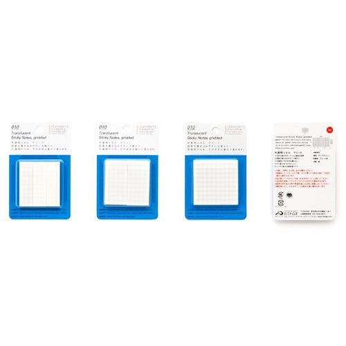 Translucent Sticky Notes Gridded 25mm