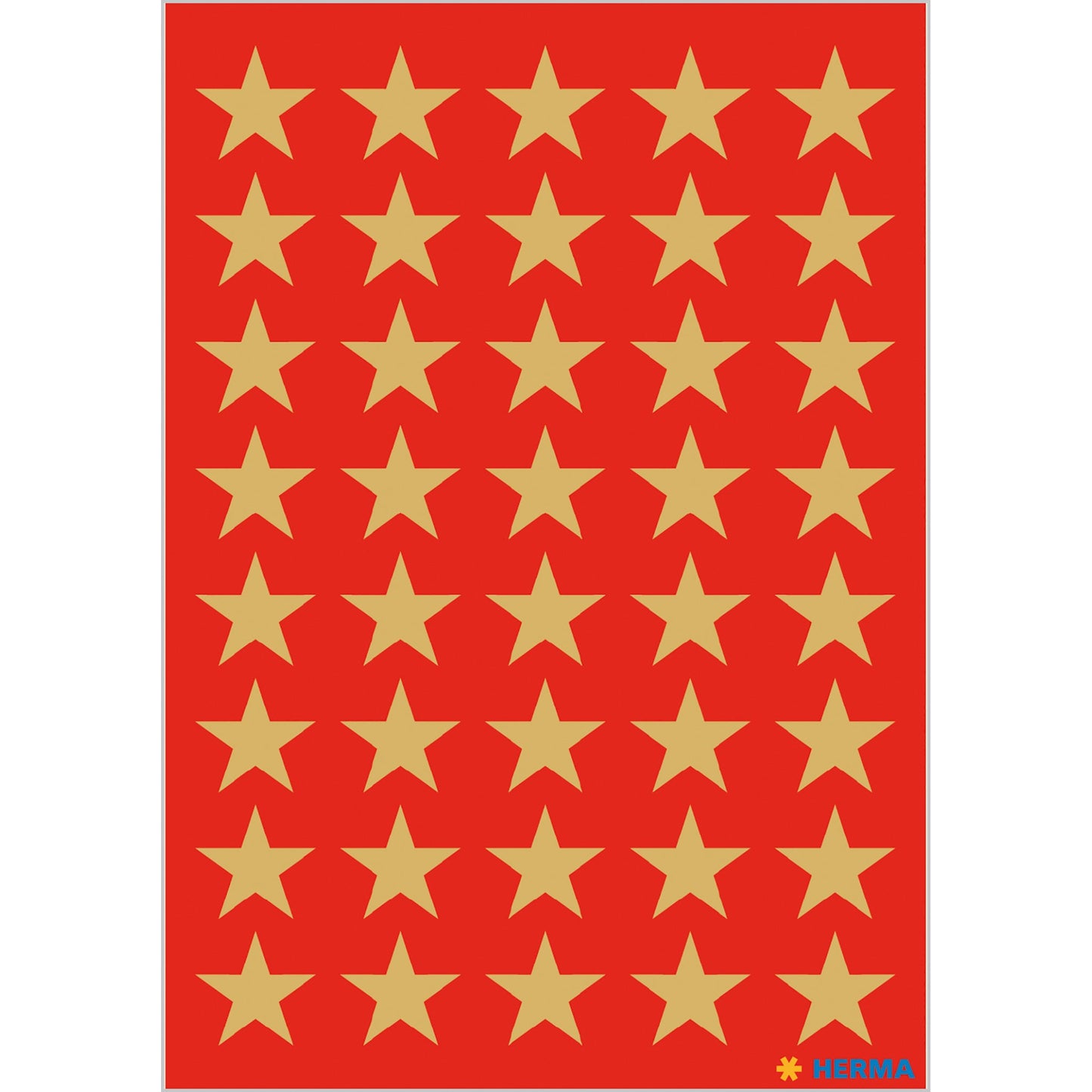 Stickers stars 5-pointed, Gold, Ø 13 mm (3412)