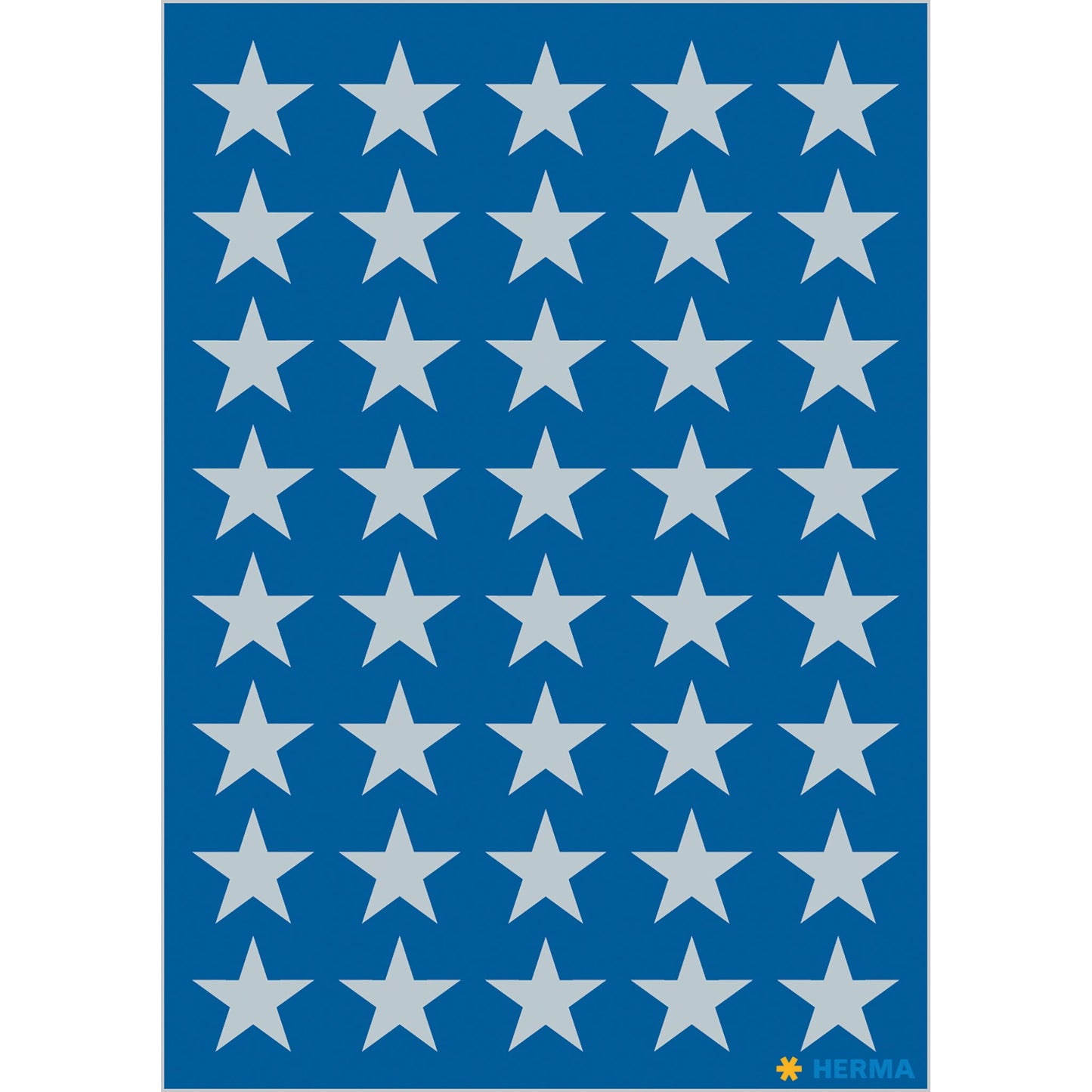 Stickers stars 5-pointed, Silver, Ø 13 mm (3417)