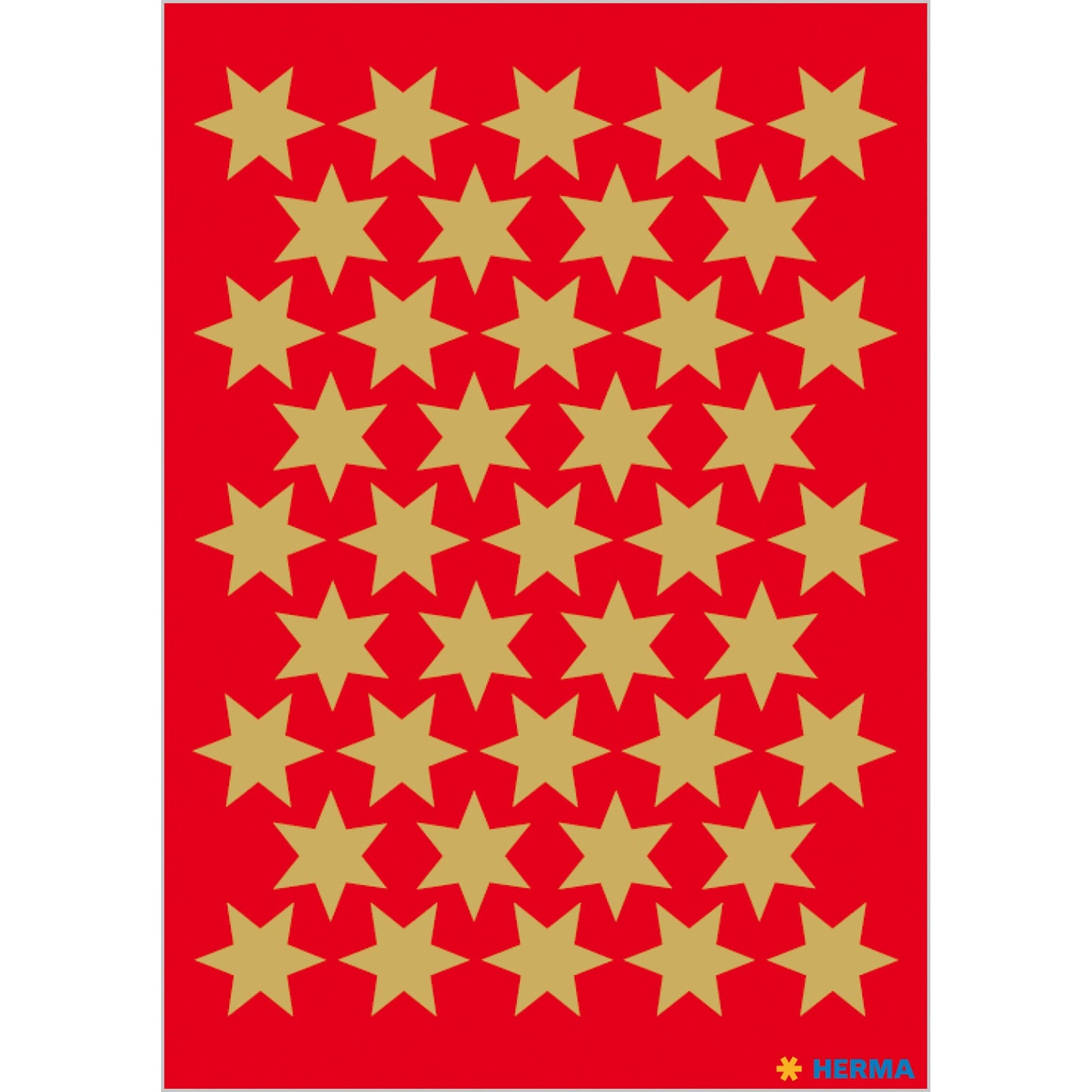 Stickers stars 6-pointed, Gold Ø 14 mm (3903)