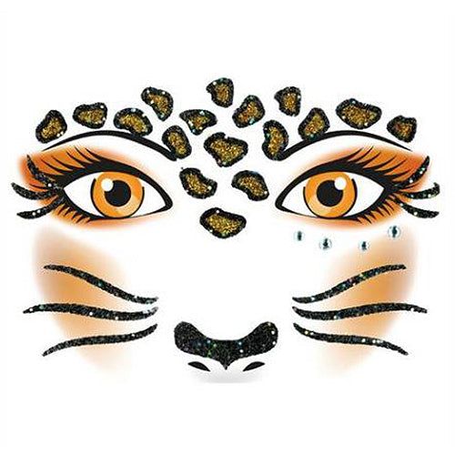 Face Art Sticker Leopard (15303)