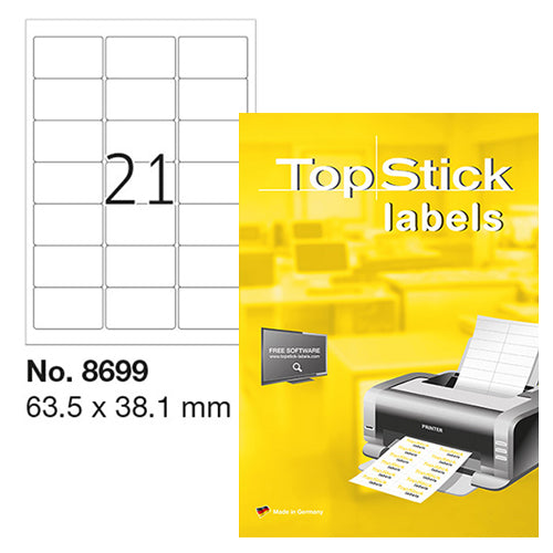 Top Stick Labels 63.5 x 38.1mm (8699) – The Office Shoppe