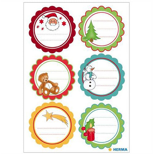 Stickers Gift Stickers Christmas Greetings, Glittery (15258)