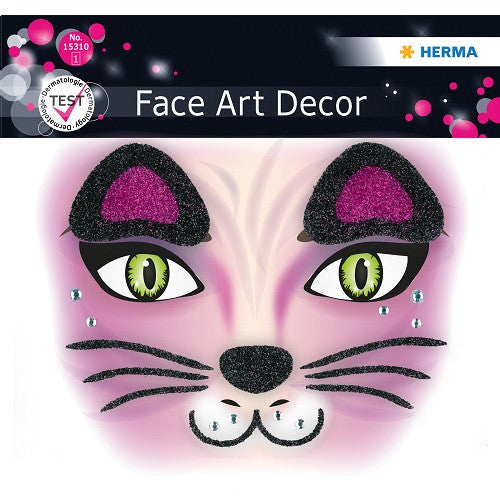 Face Art Sticker Pink Cat (15310)