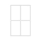 Office Pack Multi-purpose Labels 52 x 82mm White (2490)