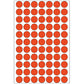 Office Pack Multi-purpose Labels Round 13mm Red (2232)
