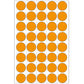 Office Pack Multi-purpose Labels Round 19mm Luminous Orange (2254)