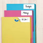 Multi-purpose Labels 12 x 19mm Assorted Colours (3631)
