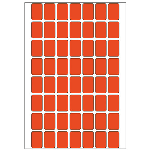 Office Pack Multi-purpose Labels 12 x 8mm Red (2342)