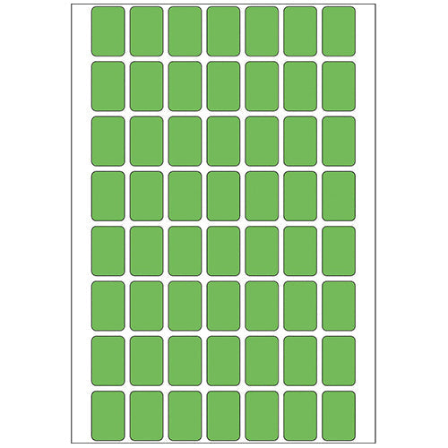 Office Pack Multi-purpose Labels 12 x 8mm Green (2345)