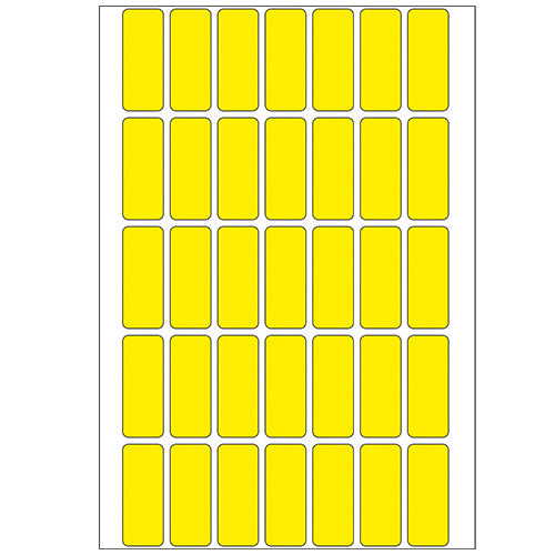 Office Pack Multi-purpose Labels 12 x 30mm Yellow (2351)
