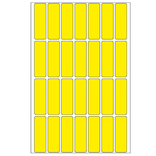 Office Pack Multi-purpose Labels 13 x 40mm Yellow (2361)