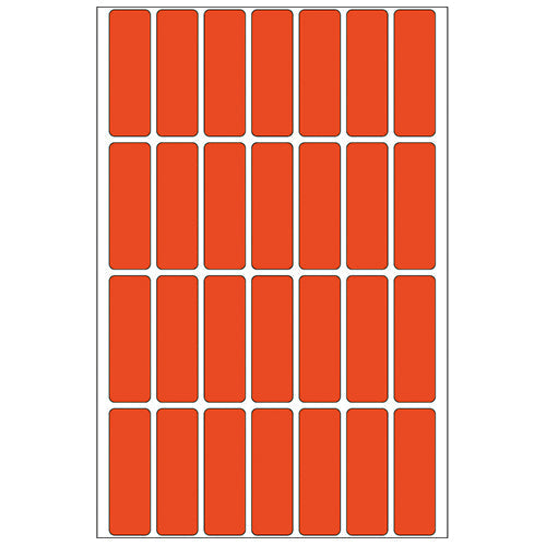 Office Pack Multi-purpose Labels 12 x 40mm Red (2362)