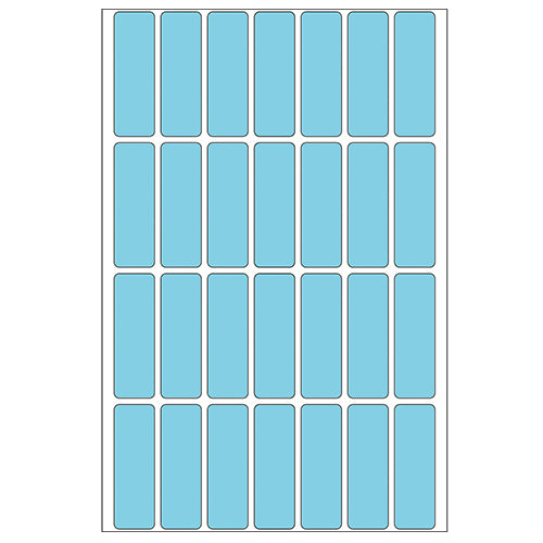 Office Pack Multi-purpose Labels 12 x 40mm Blue (2363)