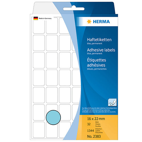 Office Pack Multi-purpose Labels 16 x 22mm Blue (2383)