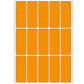 Office Pack Multi-purpose Labels 20 x 50mm Luminous Orange (2414)