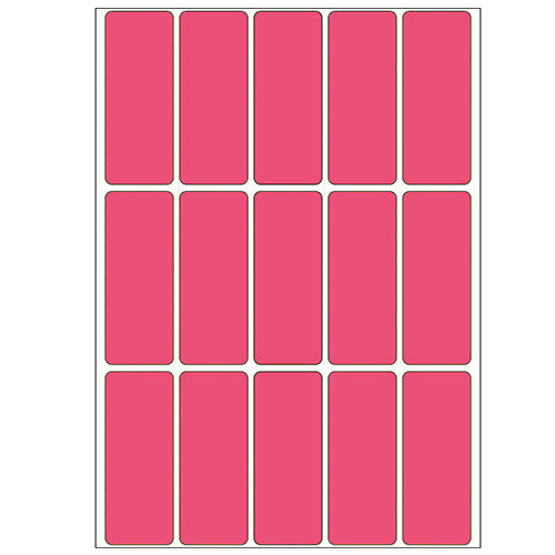 Office Pack Multi-purpose Labels 20 x 50mm Luminous Red (2416)