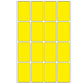 Office Pack Multi-purpose Labels 25 x 40mm Yellow (2451)