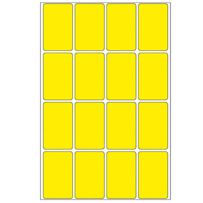 Office Pack Multi-purpose Labels 25 x 40mm Yellow (2451)