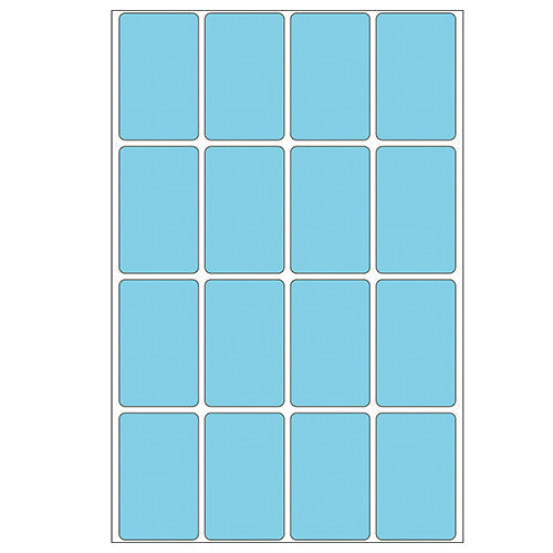 Office Pack Multi-purpose Labels 25 x 40mm Blue (2453)