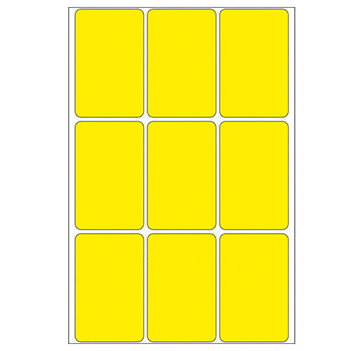 Office Pack Multi-purpose Labels 34 x 53mm Yellow (2471)