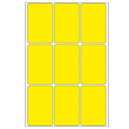 Office Pack Multi-purpose Labels 34 x 53mm Yellow (2471)
