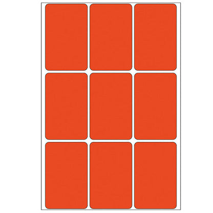 Office Pack Multi-purpose Labels 34 x 53mm Red (2472)