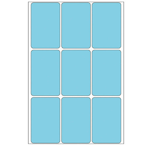 Office Pack Multi-purpose Labels 34 x 53mm Blue (2473)