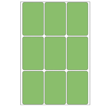 Office Pack Multi-purpose Labels 34 x 53mm Green (2475)