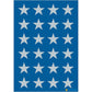 Stickers stars 5-pointed, Silver, Ø 15 mm (3418)