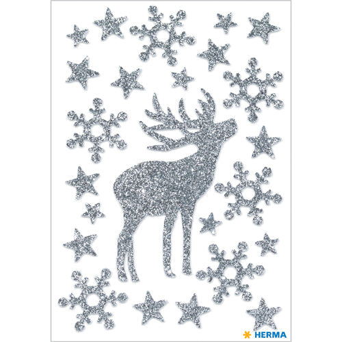 Stickers Deer, Glittery (3727)