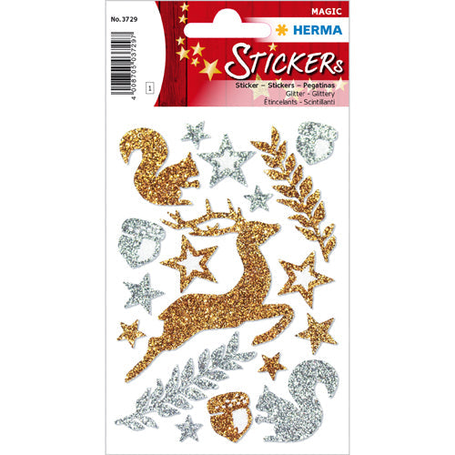 Stickers Forest Animals, Glittery (3729)