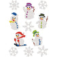 Stickers Snowmen, Glittery (3733)