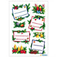 Stickers Christmas Decoration, Glittery (3893)
