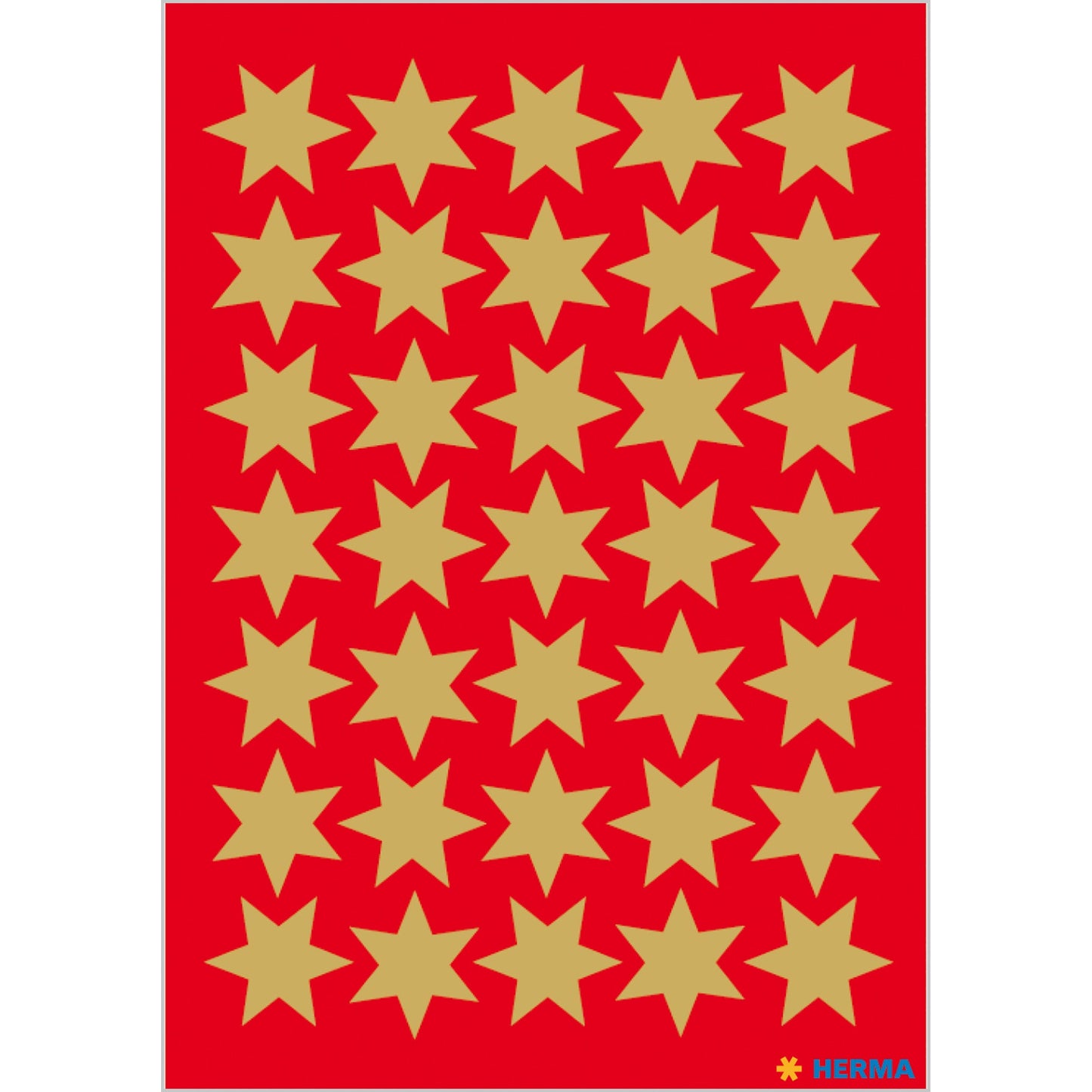 Stickers stars 6-pointed, Gold Ø 16 mm (3904)