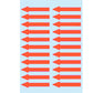 Arrow labels luminous Red, paper 38x7 mm (4143)