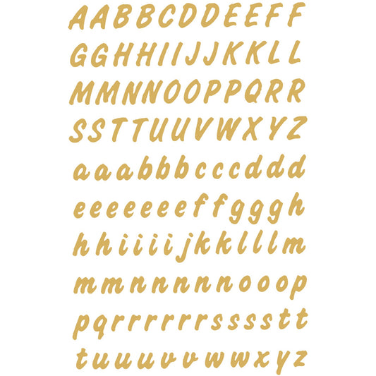 Letters 8 mm A-Z weatherproof film Transparent Gold (4152)