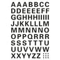 Letters 10 mm A-Z weatherproof film Black (4158)
