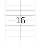 Coloured Labels A4, 105 x 37 mm, Blue, Permanent Adhesion (4258)