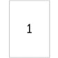 Coloured Labels A4, 210 x 297 mm, Blue, Permanent Adhesion (4403)