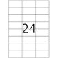Coloured Labels A4, 70 x 37 mm, Blue, Permanent Adhesion (4408)