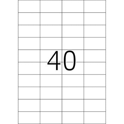 Transparent Label 52.5 x 29.7mm (4684)
