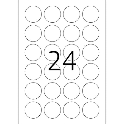 Transparent Label Ø 40mm (4686)