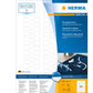 Jewellery labels A4, 49 x 10 mm, White, Opaque, with strong adhesion