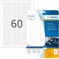 Jewellery labels A4, 49 x 10 mm, White, Opaque, with strong adhesion