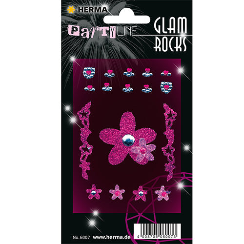 Glam Rocks Flowers Pink (6007)